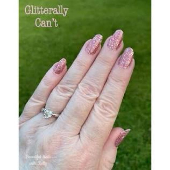 RETIRED GLITTERALLY CAN’T Color Street Petite Nail Polish Strips Sparkling Pink - Picture 8 of 9